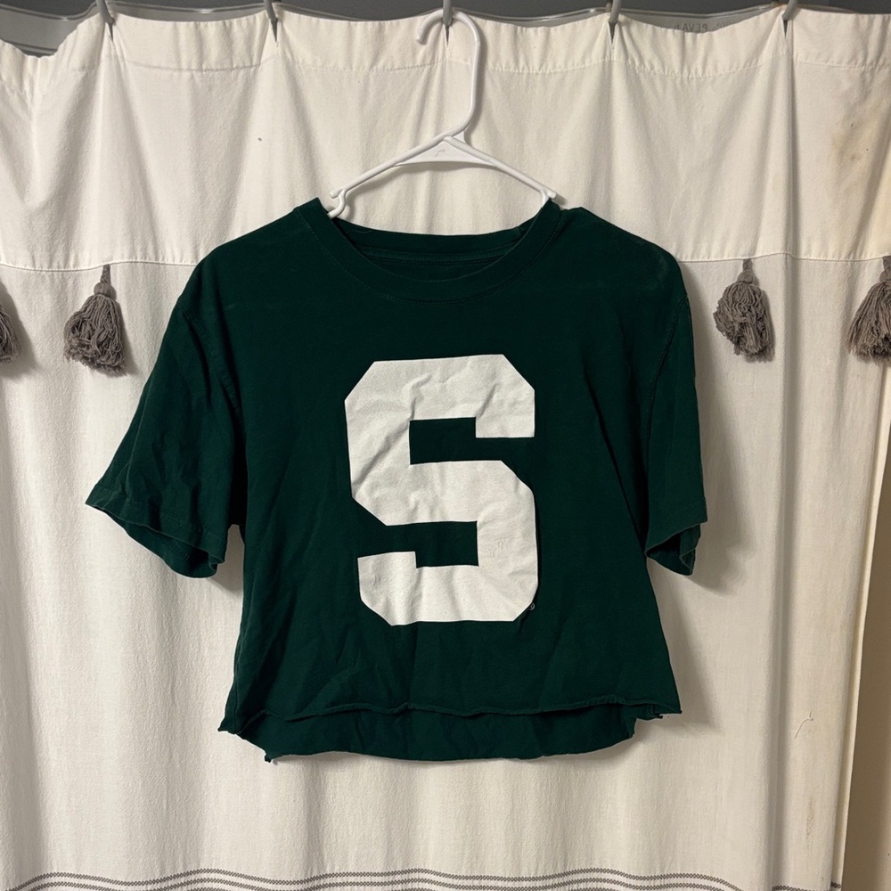 J. America Green Tee with White Logo